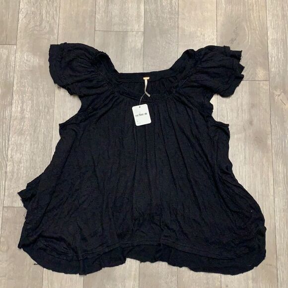 Free People Tops - Womens Nwt Free People Crop Off Shoulder Tunic Top